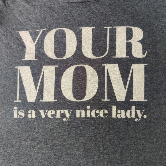 2/$15 😆 Black Matter Men's Tshirt Your Mom, Size Large - Picture 2 of 3